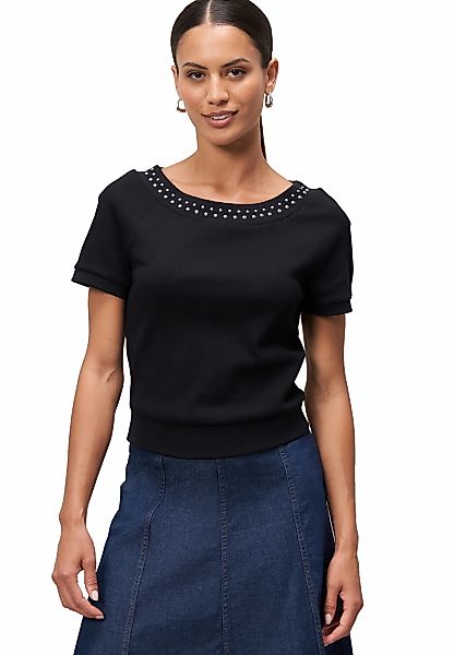 Zero Kurzarmshirt "zero Damen Shirt mit Nieten", (1 tlg.), weiteres Detail günstig online kaufen