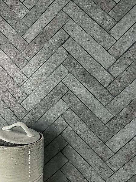Newroom Vliestapete, Anthrazit Tapete Modern Ziegelstein günstig online kaufen