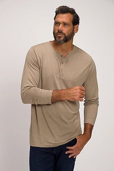 JP1880 T-Shirt Henley Basic Shirt Langarm Knopfleiste bis 8XL günstig online kaufen