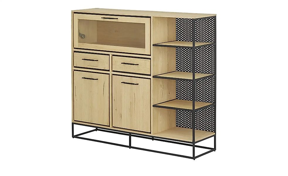 Highboard  Winchester ¦ holzfarben ¦ Maße (cm): B: 140 H: 125 T: 39.0 Kommo günstig online kaufen