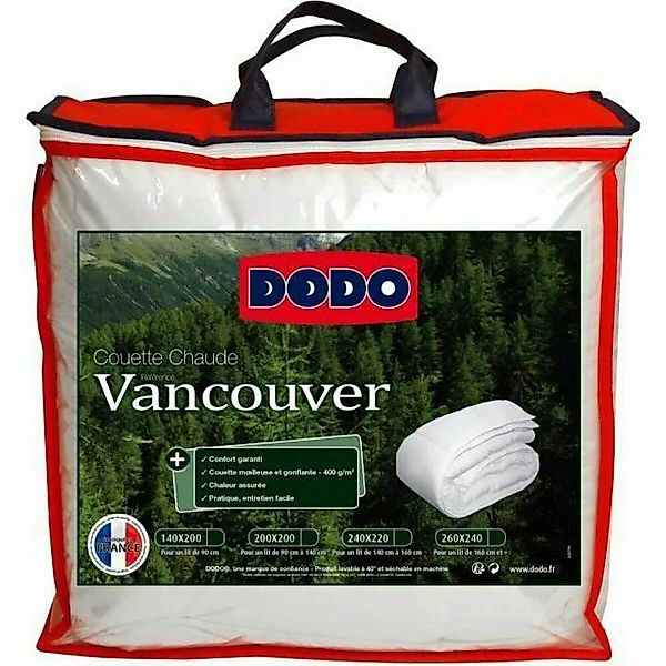 Bettdecke Dodo Vancouver Weiß 400 G (220 X 240 Cm) günstig online kaufen