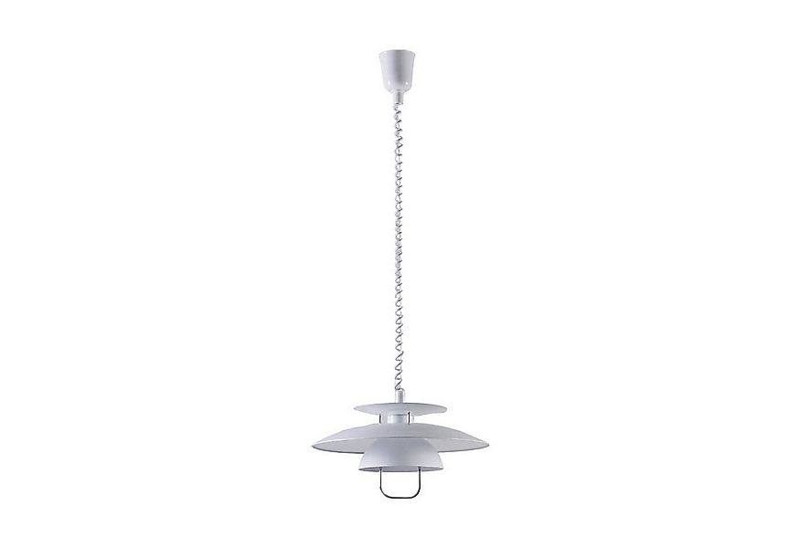 Lindby Hängeleuchte Nadija, Metall, Weiß IP20, 1 x 60 W günstig online kaufen