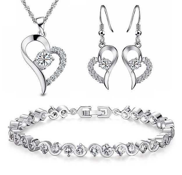 Kim Johanson Schmuckset Alexandra (4-tlg), mit Halskette, Ohrringe und Armb günstig online kaufen