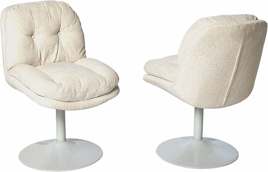 Jahnke Schalenstuhl "KISS TWIST DUO" () 2er Set, drehbar, gepolstert, Metal günstig online kaufen