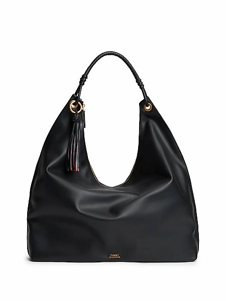 Tommy Hilfiger Hobo "TH STATEMENT LEATHER HOBO", Damen Umhängetasche, Schul günstig online kaufen