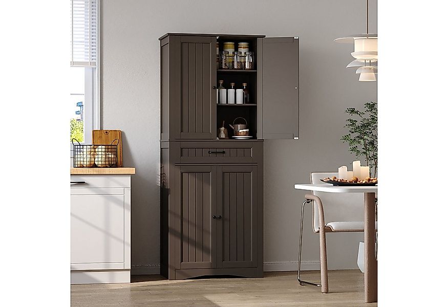 Bealife Küchenbuffet Küchen Hochschränke mit 4 Türen und 1/2 Schublade, H:1 günstig online kaufen