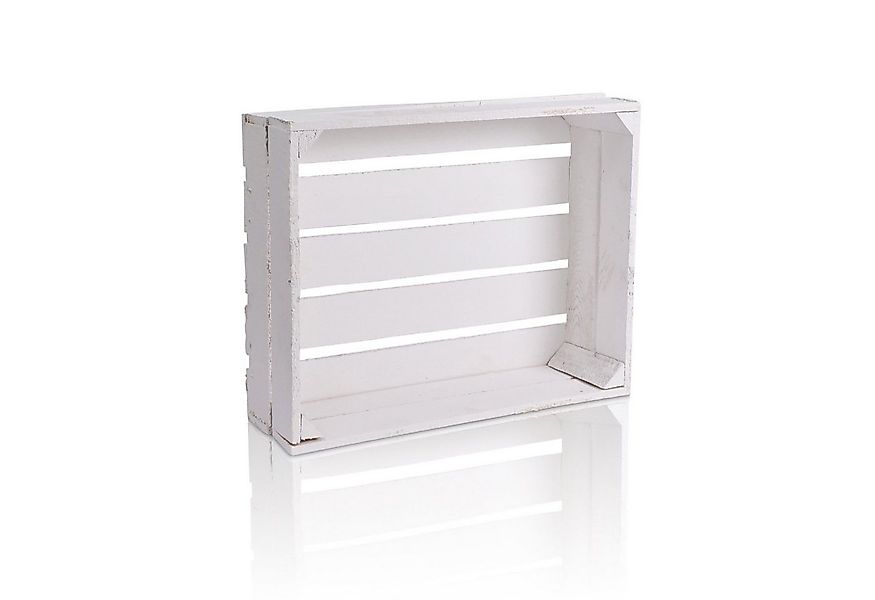CHICCIE Holzkiste Regale Weiß 50x40x15cm - Kisten Weinkisten (1 St) günstig online kaufen