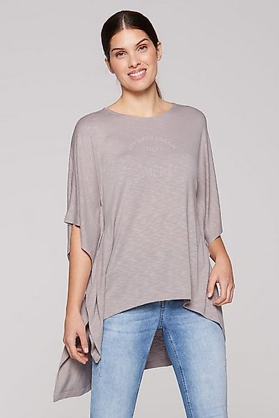 SOCCX 3/4-Arm-Shirt SOCCX Poncho-Shirt mit tonigem Rubber Print in Pal (1-t günstig online kaufen