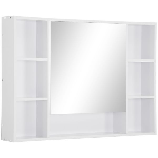 kleankin Badezimmer Spiegelschrank Wandschrank Badezimmerspiegel Badmöbel M günstig online kaufen