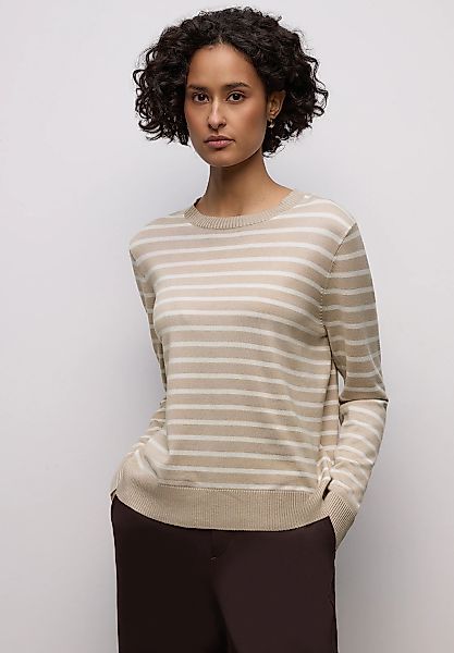 STREET ONE Rundhalspullover im Streifendesign günstig online kaufen