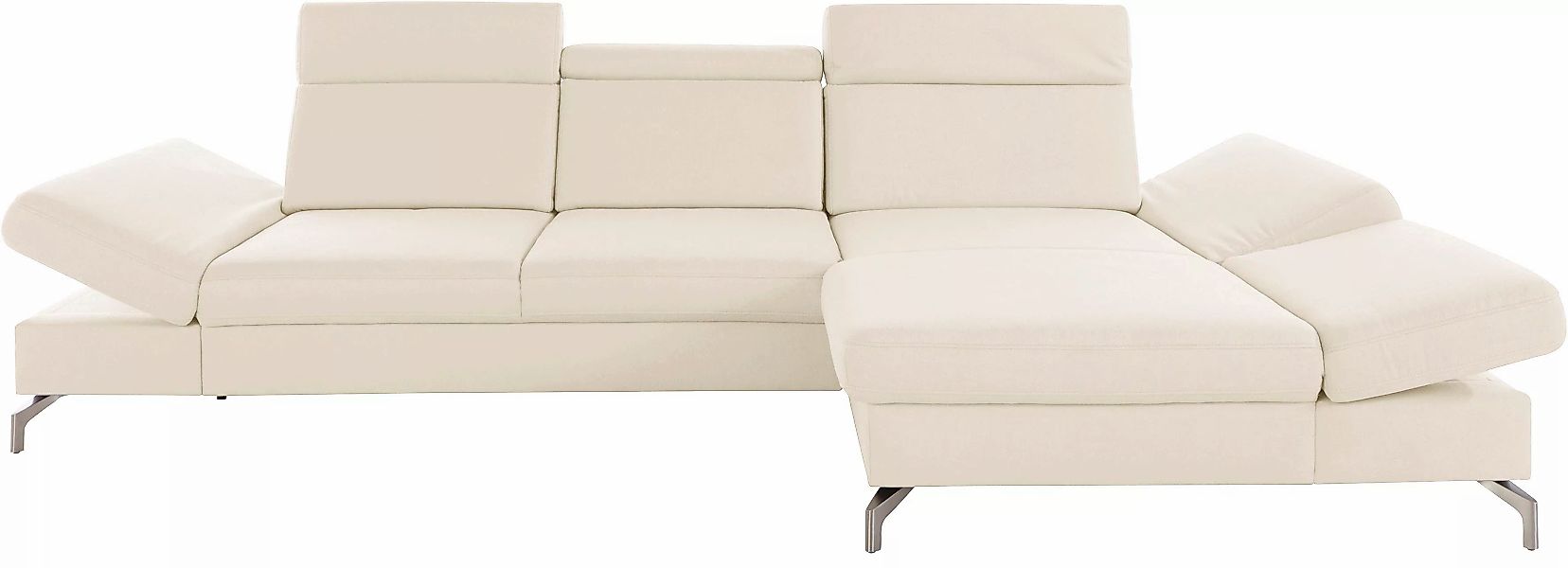 sit&more Ecksofa »Brisbane L-Form«, Fußhöhe 12 cm, inklusive Sitztiefen-, A günstig online kaufen