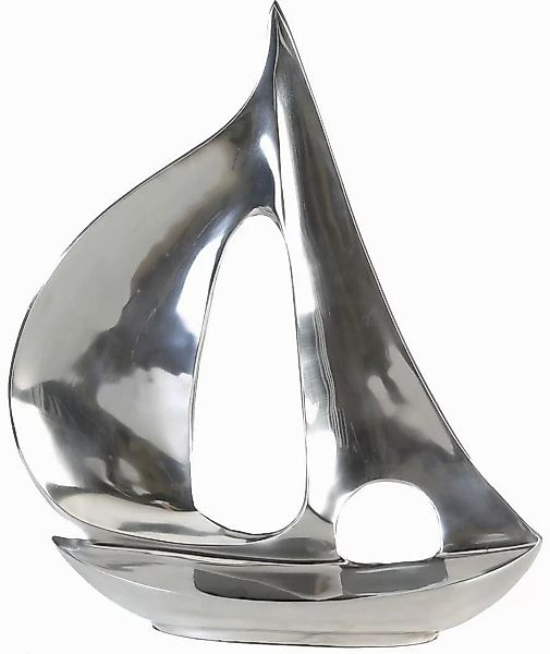 GILDE Dekoobjekt Skulptur Segel-Boot, silber (1 günstig online kaufen