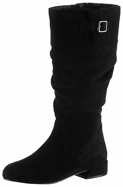 Aniston SHOES Stiefel, mit gerafftem slouchy-Schaft - NEUE KOLLEKTION günstig online kaufen