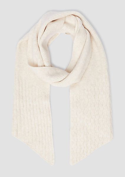 s.Oliver T-Shirt Tuch Strick-Schal mit Zick-Zack-Muster günstig online kaufen