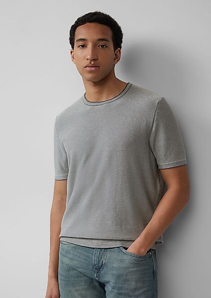 s.Oliver Strickpullover Gestreiftes Strick-T-Shirt aus Leinenmix günstig online kaufen