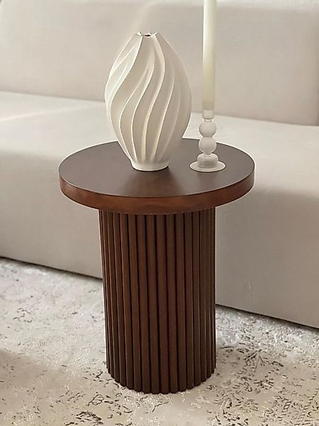 Schatzkiste1 Beistelltisch Beistelltisch Holz in Travertin Optik, Walnuss 4 günstig online kaufen