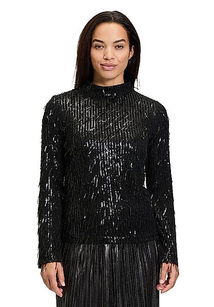 Cartoon Schlupfbluse Damen mit Pailletten günstig online kaufen