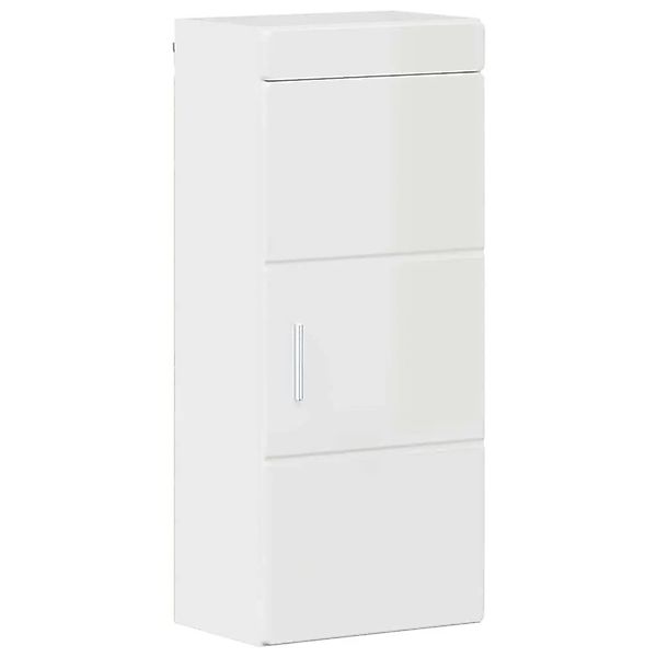 vidaXL Badezimmer-Wandschrank TULUM Hochglanz Weiß 37 x 24,5 x 86 cm 880335 günstig online kaufen