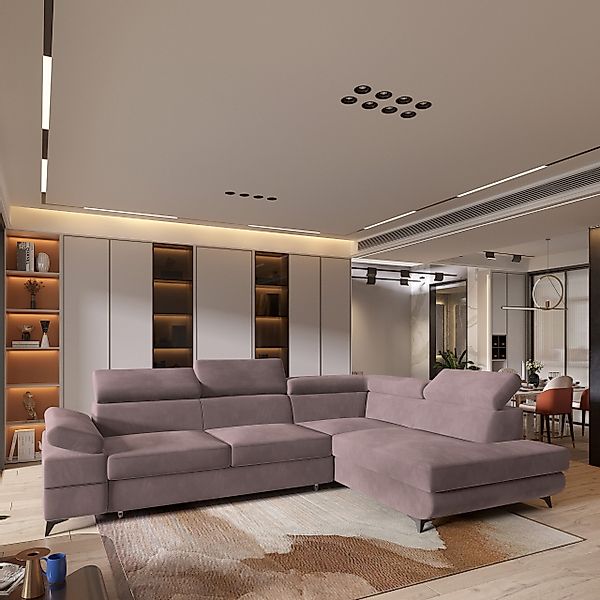 Masseno Ecksofa FAVIEN mit Schlaffunktion L-Form, günstig online kaufen