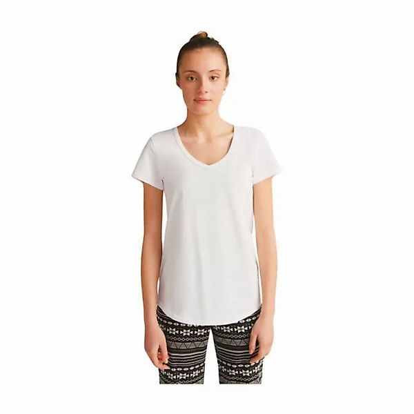Leela COTTON T-Shirt Flammé V Neck Shirt günstig online kaufen