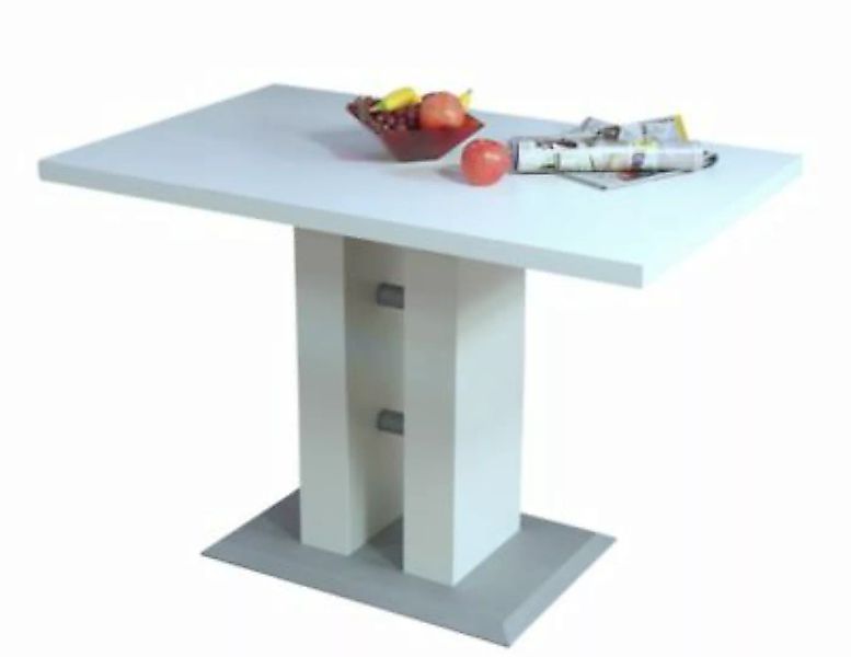 Säulentisch, 110x70 cm Andrea weiß günstig online kaufen