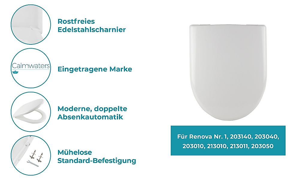 Calmwaters WC-Sitz Renova Nr. 1 (Alternative günstig online kaufen