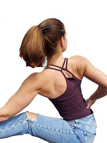 ESPARTO Yogatop Spaghettishirt Suramya in Bio-Baumwolle geraffte Seiten günstig online kaufen