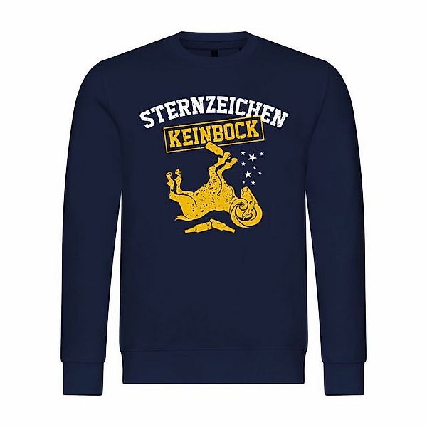 deinshirt Rundhalspullover Herren Pullover Sternzeichen KEIN BOCK Mit Print günstig online kaufen