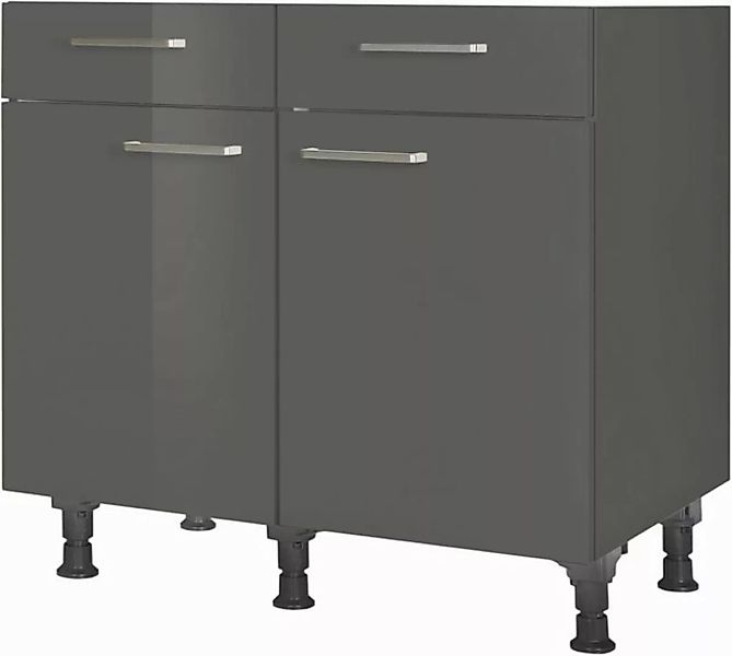 nobilia Unterschrank ""Flash", vormontiert, Breite 90 cm, Soft-Close-Funkti günstig online kaufen