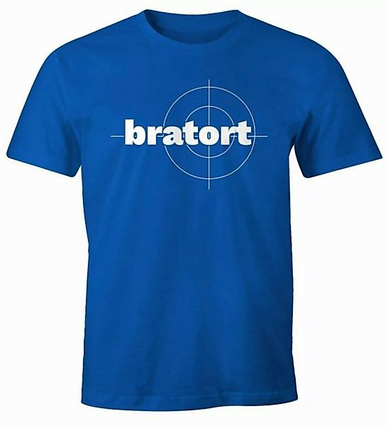 MoonWorks Print-Shirt Herren T-Shirt bratort Fun-Shirt Motiv Shirt Parodie günstig online kaufen