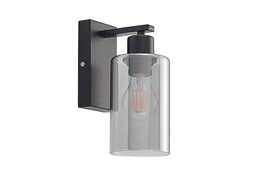 Lindby Wandleuchte Emavi, Metall, Schwarz IP20, 1 x 15 W LED günstig online kaufen