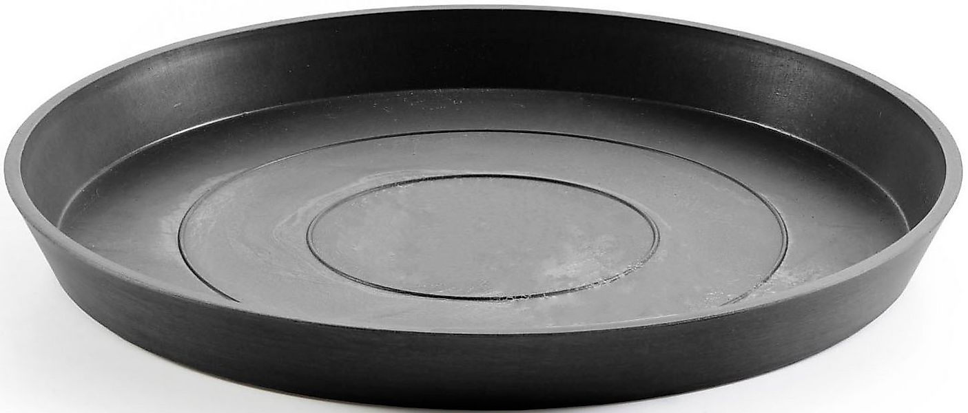 ECOPOTS Blumentopfuntersetzer ROUND SAUCER Dark Grey, BxTxH: 44,5x44,5x3,5 günstig online kaufen