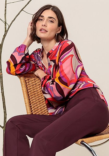 bianca Druckbluse DAGNA mit modernem grafischen Dessin in Trendfarben günstig online kaufen
