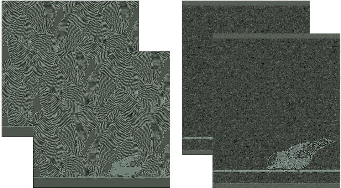 DDDDD Geschirrtuch Birdy, (Set, 4-tlg., Combi-Set: bestehend aus 2x Küchent günstig online kaufen