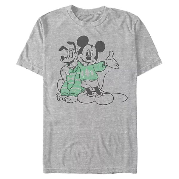 Disney Classics - Micky Maus - Micky & Pluto Sweater Pals - Männer T-Shirt günstig online kaufen