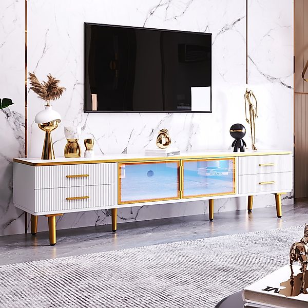 REDOM TV-Schrank TV-Schrank mit variablem LED-Lichtstreifen günstig online kaufen
