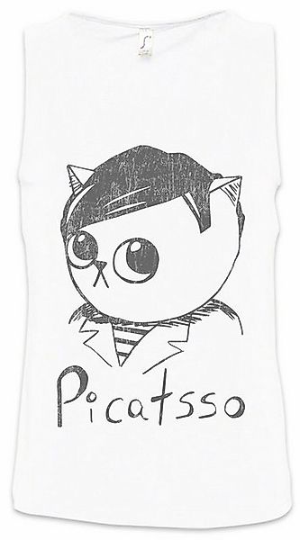 Urban Backwoods Tanktop Picatsso Ärmelloses T-Shirt Cat Cats Pablo Art Stud günstig online kaufen