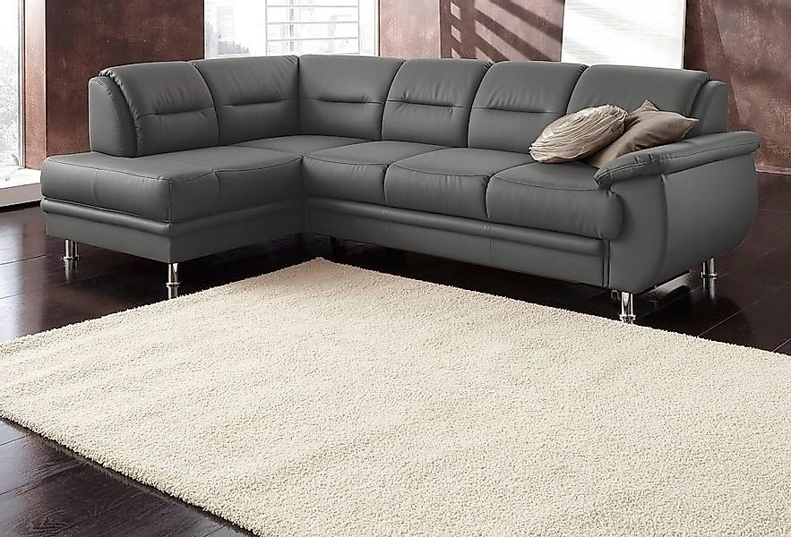 sit&more Ecksofa Mailand L-Form, B: 250 cm, optional Bettfunktion günstig online kaufen