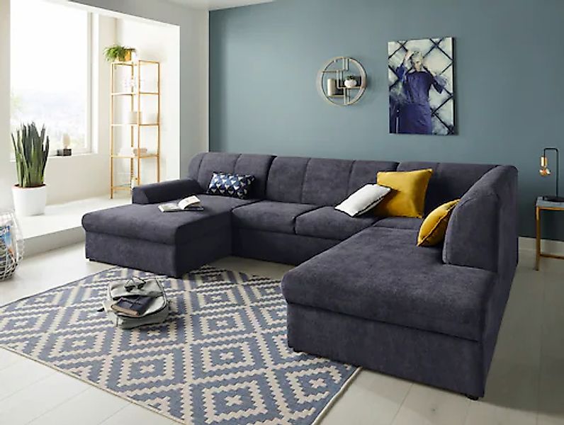 DOMO collection Wohnlandschaft »Topper, elegant und zeitlos, komfortabel, U günstig online kaufen