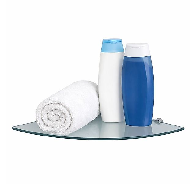 HOOZ Eckregal Glasregal Eckablage ESG – 6 mm, abgerundetes Duschregal mit H günstig online kaufen