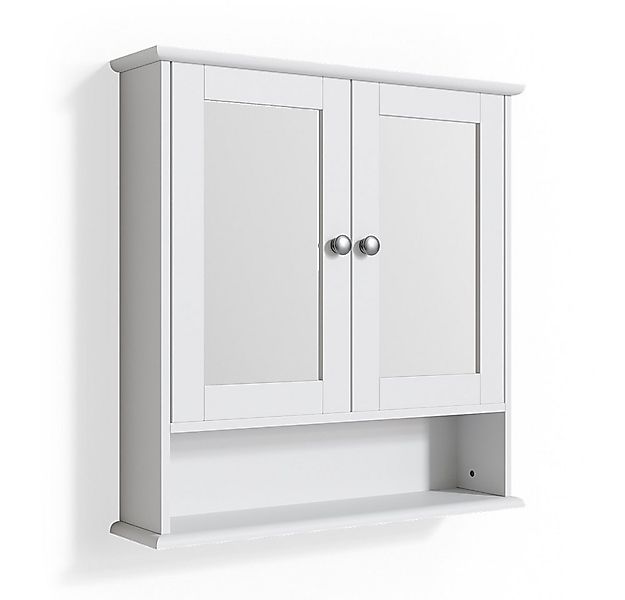 Vicco Badezimmerspiegelschrank Bianco, Weiß, 56 x 58 cm günstig online kaufen