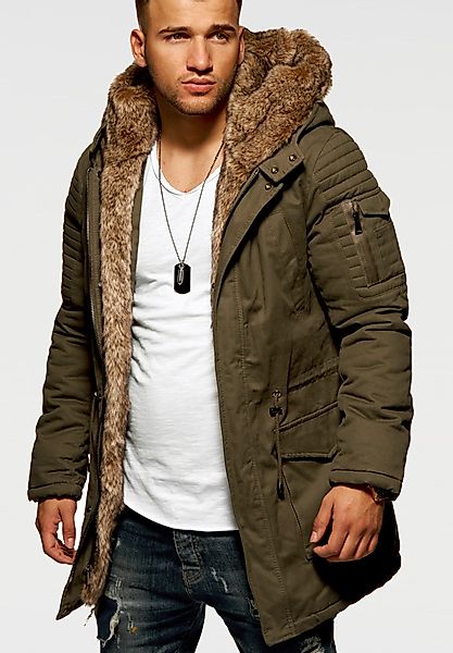 behype Parka BHPAU Herren Winterjacke Wintermantel günstig online kaufen