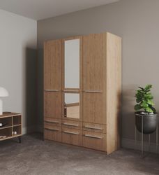 priess Kleiderschrank "Schrank Garderobe Wäscheschrank Barcelona in 5 Breit günstig online kaufen