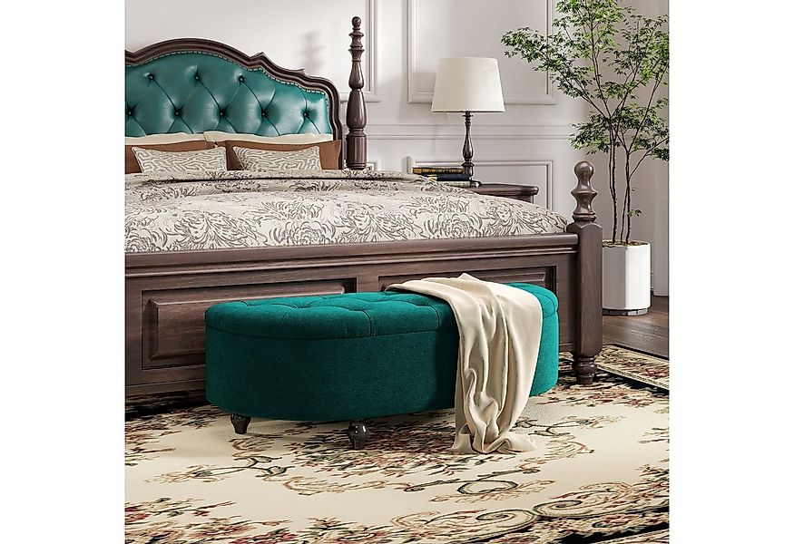 HOMCOM Sitzbank mit geöffnetem Deckel, Velvet-Touch (Bank, 1-St., Hocker), günstig online kaufen