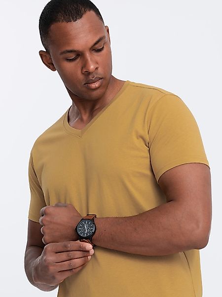 OMBRE T-Shirt Klassisches Herren-T-Shirt mit V-Ausschnitt günstig online kaufen