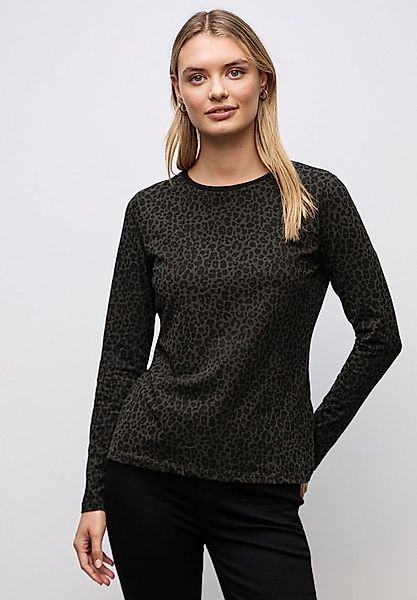 STREET ONE Langarmshirt mit Leomuster günstig online kaufen