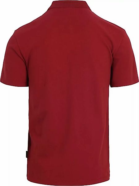 Napapijri Poloshirt Rotes Herren Poloshirt mit Stickerei - Regular Fit günstig online kaufen