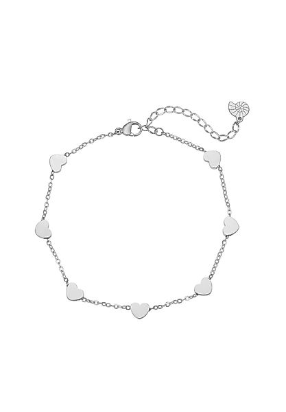 Hey Happiness Fußkette Herz Damen, vergoldet günstig online kaufen