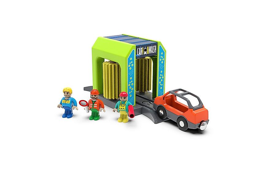 CLTYQ Spielzeug-Eisenbahn Holzeisenbahn-Zubehör Autowaschanlage für Eisenba günstig online kaufen
