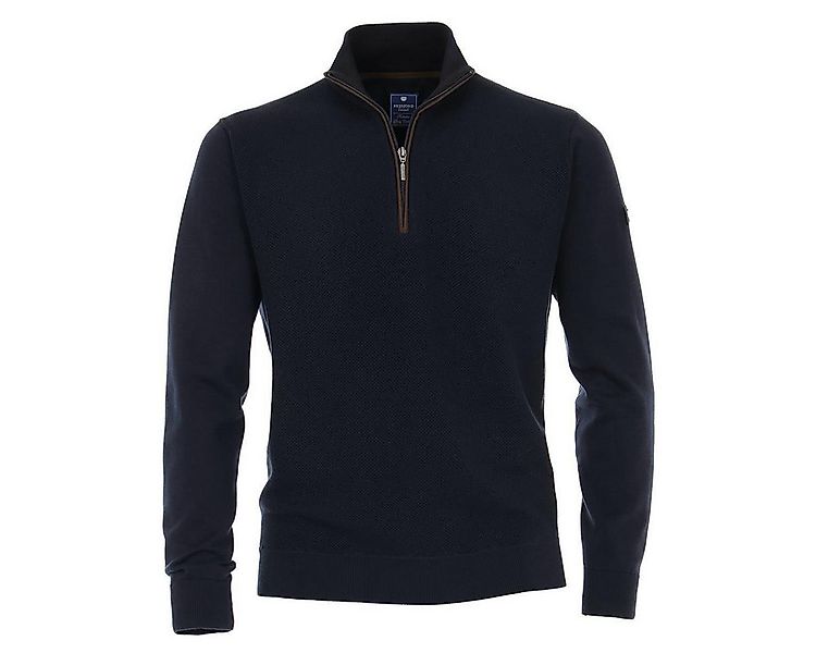 Redmond Troyer REDMOND Casual Herren Strick-Troyer Zipper Comfort Marine günstig online kaufen